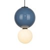 Ceramiczna designerska niebieska lampa wisząca Pieve Italux PND-95221-1L-BLU